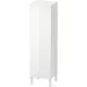 Duravit L-CUBE 132x40x36,3 cm-es, fali, 1 ajtós félmagas bútor láb nélkül, balos, lakkozott fényes fehér LC1178L8585