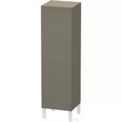   Duravit L-CUBE 132x40x36,3 cm-es, fali, 1 ajtós félmagas bútor láb nélkül, balos, lakkozott matt szürke LC1178L9090