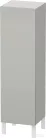 Duravit L-CUBE 132x40x36,3 cm-es, fali, 1 ajtós félmagas bútor láb nélkül, jobbos, matt betonszürke LC1178R0707