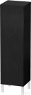 Duravit L-CUBE 132x40x36,3 cm-es, fali, 1 ajtós félmagas bútor láb nélkül, jobbos, matt fekete tölgy LC1178R1616