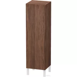   Duravit L-CUBE 132x40x36,3 cm-es, fali, 1 ajtós félmagas bútor láb nélkül, jobbos, matt sötét dió LC1178R2121