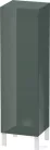 Duravit L-CUBE 132x40x36,3 cm-es, fali, 1 ajtós félmagas bútor láb nélkül, jobbos, lakkozott fényes dolomitszürke LC1178R3838