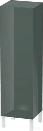 Duravit L-CUBE 132x40x36,3 cm-es, fali, 1 ajtós félmagas bútor láb nélkül, jobbos, lakkozott fényes dolomitszürke LC1178R3838