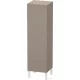 Duravit L-CUBE 132x40x36,3 cm-es, fali, 1 ajtós félmagas bútor láb nélkül, jobbos, matt bazalt LC1178R4343