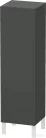 Duravit L-CUBE 132x40x36,3 cm-es, fali, 1 ajtós félmagas bútor láb nélkül, jobbos, matt grafit LC1178R4949