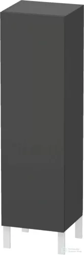 Duravit L-CUBE 132x40x36,3 cm-es, fali, 1 ajtós félmagas bútor láb nélkül, jobbos, matt grafit LC1178R4949