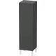 Duravit L-CUBE 132x40x36,3 cm-es, fali, 1 ajtós félmagas bútor láb nélkül, jobbos, matt grafit LC1178R4949