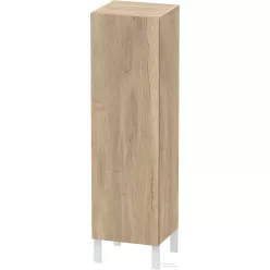   Duravit L-CUBE 132x40x36,3 cm-es, fali, 1 ajtós félmagas bútor láb nélkül, jobbos, márványos tölgy LC1178R5555