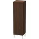Duravit L-CUBE 132x40x36,3 cm-es, fali, 1 ajtós félmagas bútor láb nélkül, jobbos, matt kefélt dió furnér LC1178R6969