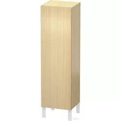   Duravit L-CUBE 132x40x36,3 cm-es, fali, 1 ajtós félmagas bútor láb nélkül, jobbos, mediterrán tölgy furnér LC1178R7171