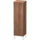 Duravit L-CUBE 132x40x36,3 cm-es, fali, 1 ajtós félmagas bútor láb nélkül, jobbos, matt dió LC1178R7979