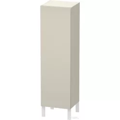   Duravit L-CUBE 132x40x36,3 cm-es, fali, 1 ajtós félmagas bútor láb nélkül, jobbos, szupermatt taupe LC1178R8383