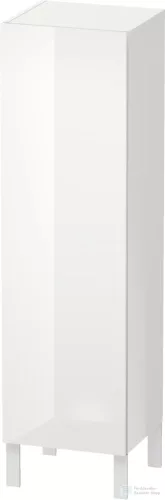 Duravit L-CUBE 132x40x36,3 cm-es, fali, 1 ajtós félmagas bútor láb nélkül, jobbos, lakkozott fényes fehér LC1178R8585
