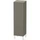Duravit L-CUBE 132x40x36,3 cm-es, fali, 1 ajtós félmagas bútor láb nélkül, jobbos, lakkozott matt szürke LC1178R9090