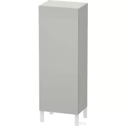   Duravit L-CUBE 132x50x36,3 cm-es, fali, 1 ajtós félmagas bútor láb nélkül, balos, matt betonszürke LC1179L0707