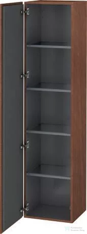 Duravit L-CUBE 176x40x36,3 cm-es, 1 ajtós szekrény láb nélkül, balos, amerikai dió furnér LC1180L1313