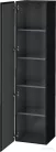 Duravit L-CUBE 176x40x36,3 cm-es, 1 ajtós szekrény láb nélkül, balos, matt fekete tölgy LC1180L1616