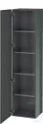Duravit L-CUBE 176x40x36,3 cm-es, 1 ajtós szekrény láb nélkül, balos, lakkozott fényes dolomitszürke LC1180L3838