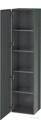 Duravit L-CUBE 176x40x36,3 cm-es, 1 ajtós szekrény láb nélkül, balos, lakkozott fényes dolomitszürke LC1180L3838