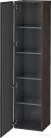 Duravit L-CUBE 176x40x36,3 cm-es, 1 ajtós szekrény láb nélkül, balos, sötét kefélt tölgy (furnér) LC1180L7272