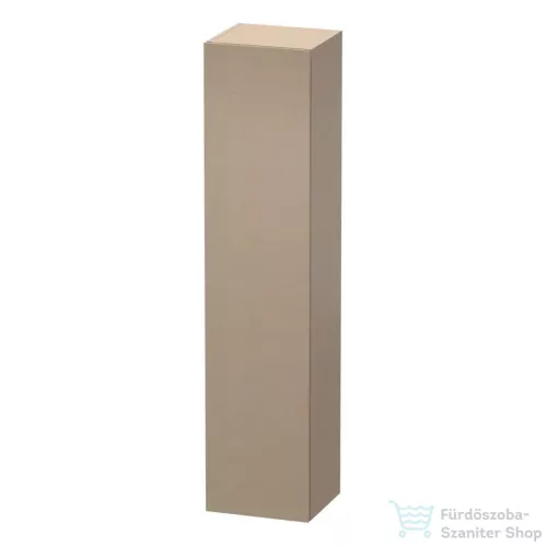 Duravit L-CUBE 176x40x36,3 cm-es, 1 ajtós szekrény láb nélkül, balos, matt len LC1180L7575