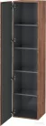 Duravit L-CUBE 176x40x36,3 cm-es, 1 ajtós szekrény láb nélkül, balos, matt dió LC1180L7979