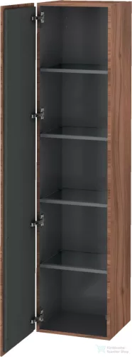Duravit L-CUBE 176x40x36,3 cm-es, 1 ajtós szekrény láb nélkül, balos, matt dió LC1180L7979