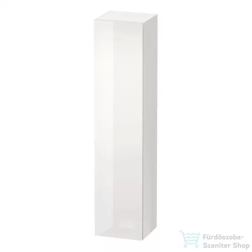 Duravit L-CUBE 176x40x36,3 cm-es, 1 ajtós szekrény láb nélkül, balos, lakkozott fényes fehér LC1180L8585