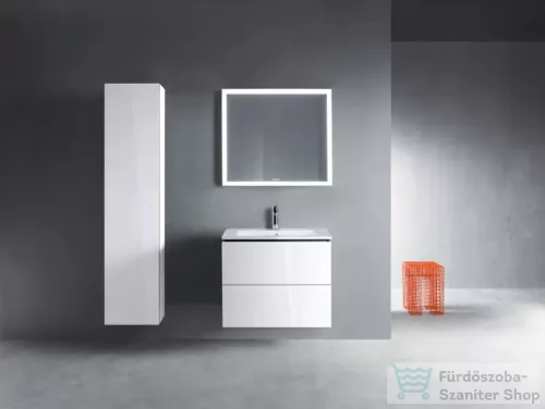 Duravit L-CUBE 176x40x36,3 cm-es, 1 ajtós szekrény láb nélkül, balos, lakkozott fényes fehér LC1180L8585