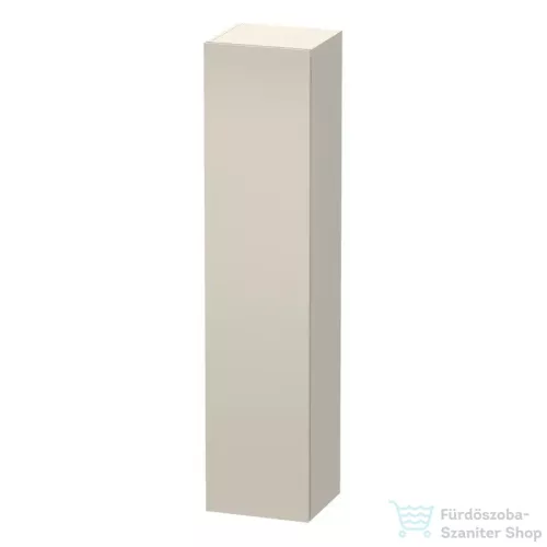 Duravit L-CUBE 176x40x36,3 cm-es, 1 ajtós szekrény láb nélkül, balos, matt taupe LC1180L9191