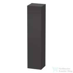   Duravit L-CUBE 176x40x36,3 cm-es, 1 ajtós szekrény láb nélkül, jobbos, szupermatt grafit LC1180R8080