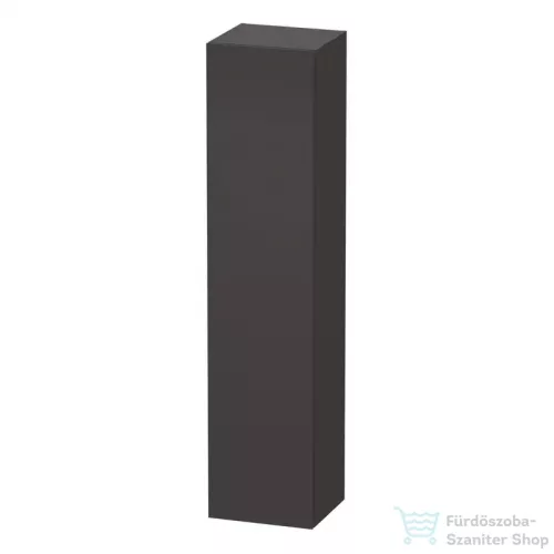 Duravit L-CUBE 176x40x36,3 cm-es, 1 ajtós szekrény láb nélkül, jobbos, szupermatt grafit LC1180R8080