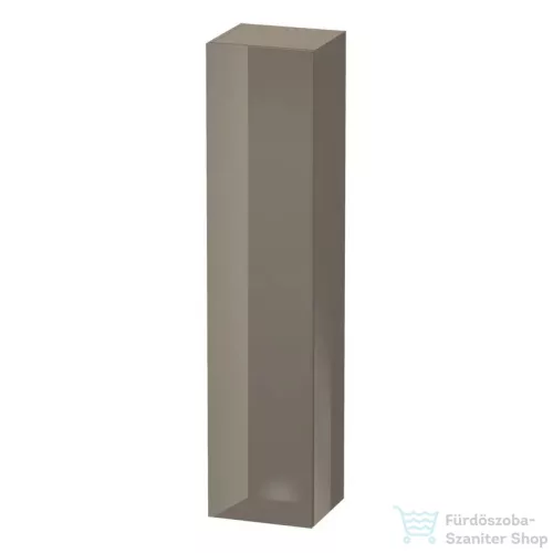 Duravit L-CUBE 176x40x36,3 cm-es, 1 ajtós szekrény láb nélkül, jobbos, lakkozott fényes szürke LC1180R8989