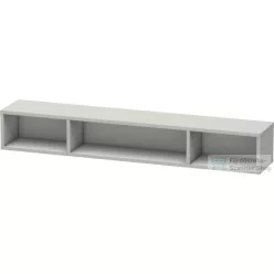   Duravit L-CUBE 80x12x14 cm-es fali polc rögzítőszettel, matt betonszürke LC120000707