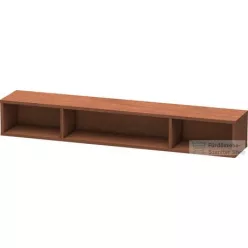   Duravit L-CUBE 80x12x14 cm-es fali polc rögzítőszettel, amerikai dió furnér LC120001313
