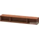 Duravit L-CUBE 80x12x14 cm-es fali polc rögzítőszettel, amerikai dió furnér LC120001313