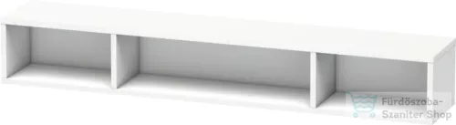 Duravit L-CUBE 80x12x14 cm-es fali polc rögzítőszettel, matt fehér LC120001818