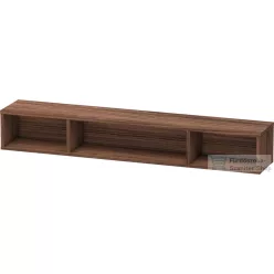   Duravit L-CUBE 80x12x14 cm-es fali polc rögzítőszettel, matt sötét dió LC120002121