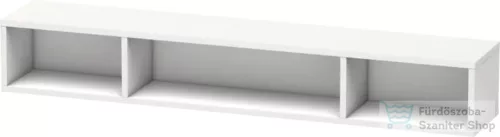 Duravit L-CUBE 80x12x14 cm-es fali polc rögzítőszettel, fényes fehér LC120002222