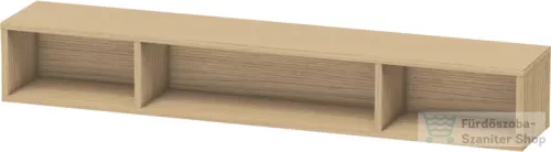 Duravit L-CUBE 80x12x14 cm-es fali polc rögzítőszettel, natúr tölgy LC120003030