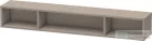 Duravit L-CUBE 80x12x14 cm-es fali polc rögzítőszettel, matt bazalt LC120004343