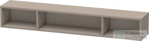 Duravit L-CUBE 80x12x14 cm-es fali polc rögzítőszettel, matt bazalt LC120004343