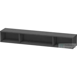   Duravit L-CUBE 80x12x14 cm-es fali polc rögzítőszettel, matt grafit LC120004949