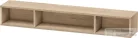 Duravit L-CUBE 80x12x14 cm-es fali polc rögzítőszettel, márványos tölgy LC120005555