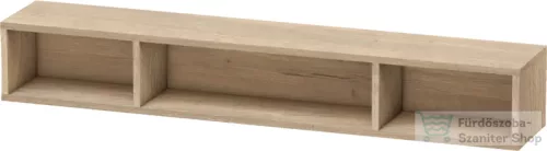 Duravit L-CUBE 80x12x14 cm-es fali polc rögzítőszettel, márványos tölgy LC120005555