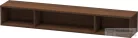 Duravit L-CUBE 80x12x14 cm-es fali polc rögzítőszettel, kefélt dió furnér LC120006969