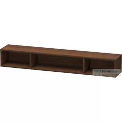   Duravit L-CUBE 80x12x14 cm-es fali polc rögzítőszettel, kefélt dió furnér LC120006969
