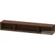 Duravit L-CUBE 80x12x14 cm-es fali polc rögzítőszettel, kefélt dió furnér LC120006969