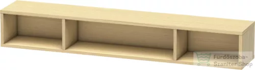Duravit L-CUBE 80x12x14 cm-es fali polc rögzítőszettel, mediterrán tölgy (furnér) LC120007171