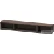 Duravit L-CUBE 80x12x14 cm-es fali polc rögzítőszettel, sötét kefélt tölgy (furnér) LC120007272